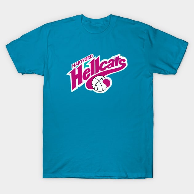 Defunct Hartford Hellcats CBA Basketball 1993 T-Shirt by LocalZonly